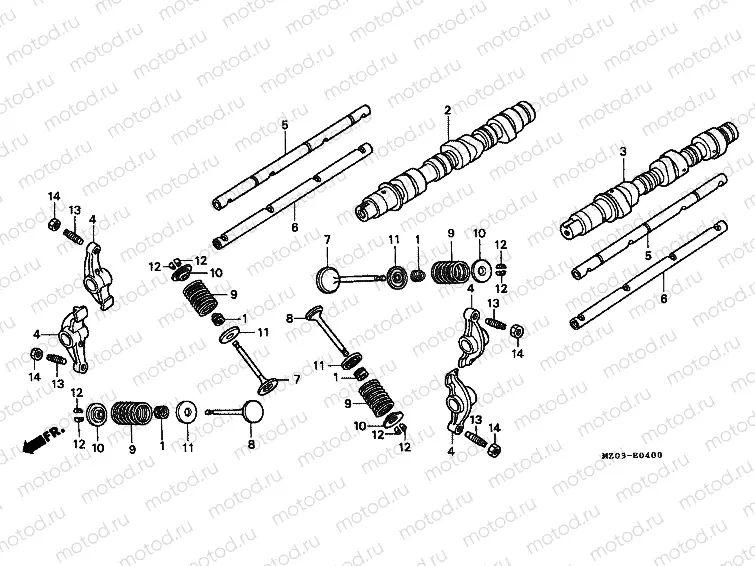 E-4 CAMSHAFT / VALVE