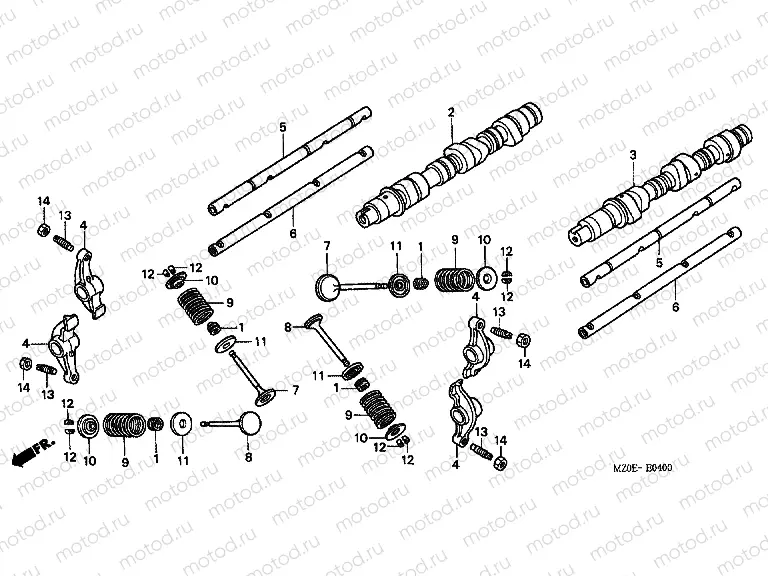 E-4 CAMSHAFT / VALVE