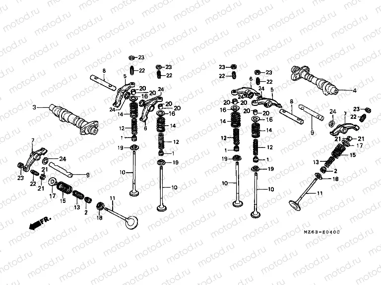 E-4 CAMSHAFT / VALVE