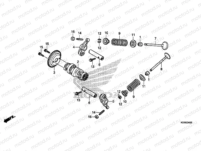 E-4 CAMSHAFT / VALVE