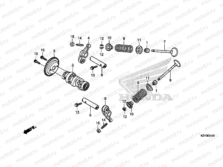 E-4 CAMSHAFT / VALVE