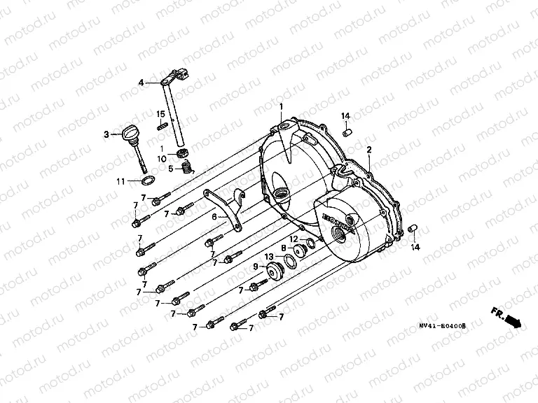 E-4 RIGHT CRANKCASE COVER