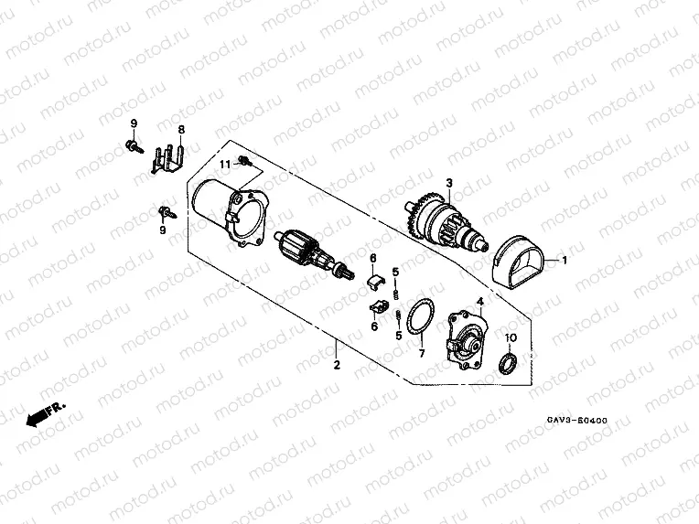 E-4 STARTER ENGINE
