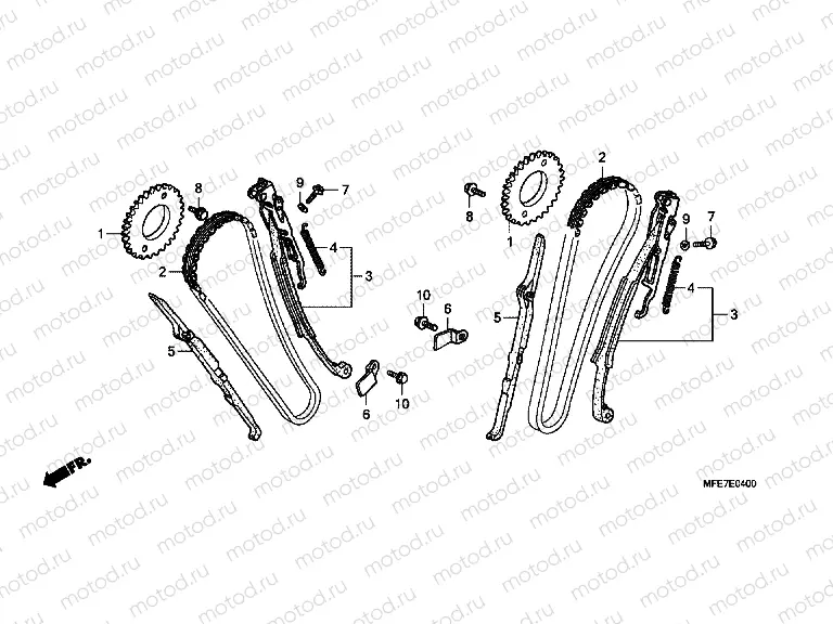 E-4 TIMING CHAIN