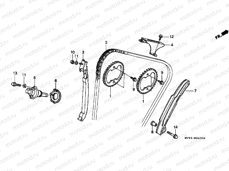 E-4 TIMING CHAIN ​​/ TENSIONER (1)