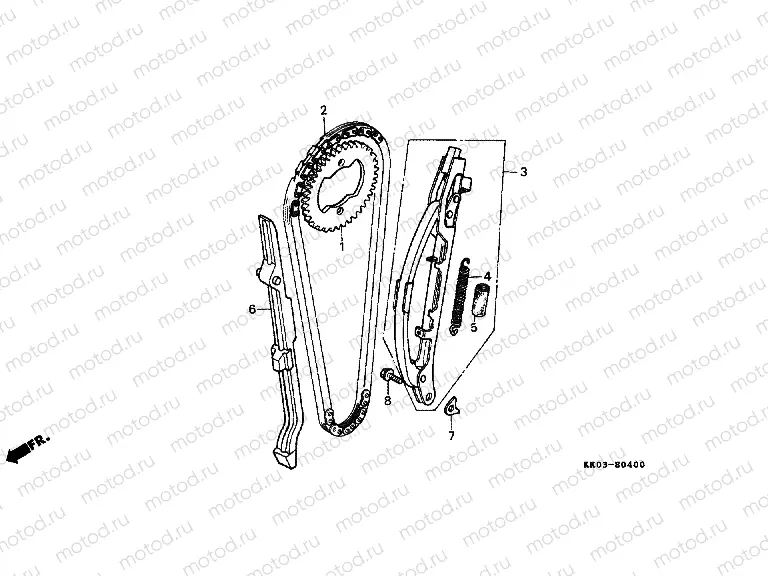 E-4 TIMING CHAIN ​​/ TENSIONER (1)