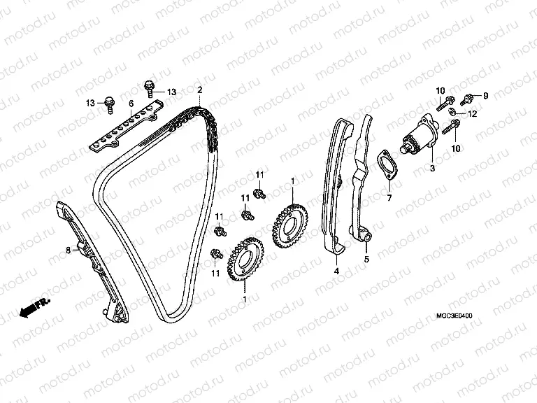 E-4 TIMING CHAIN ​​/ TENSIONER