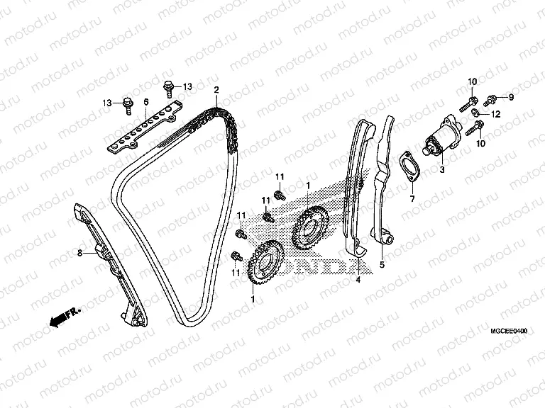 E-4 TIMING CHAIN ​​/ TENSIONER