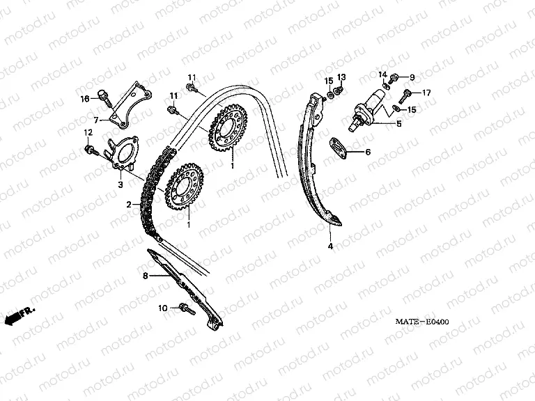 E-4 TIMING CHAIN ​​/ TENSIONER