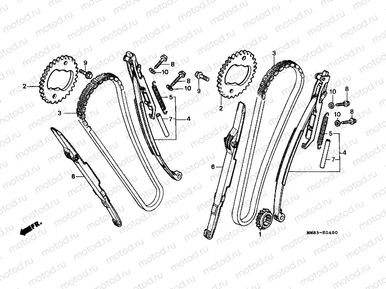 E-4 TIMING CHAIN ​​/ TENSIONER