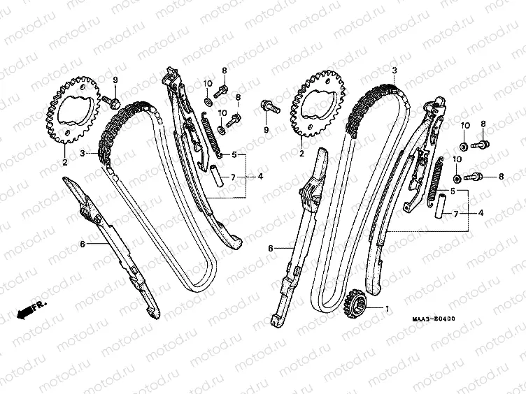 E-4 TIMING CHAIN ​​/ TENSIONER