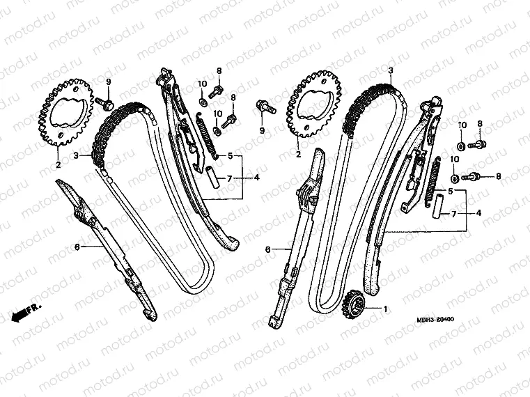 E-4 TIMING CHAIN ​​/ TENSIONER