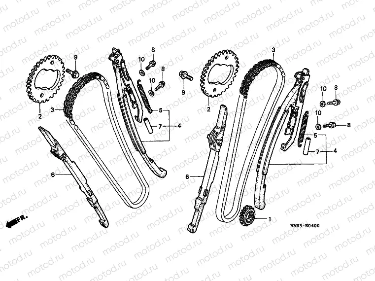 E-4 TIMING CHAIN ​​/ TENSIONER
