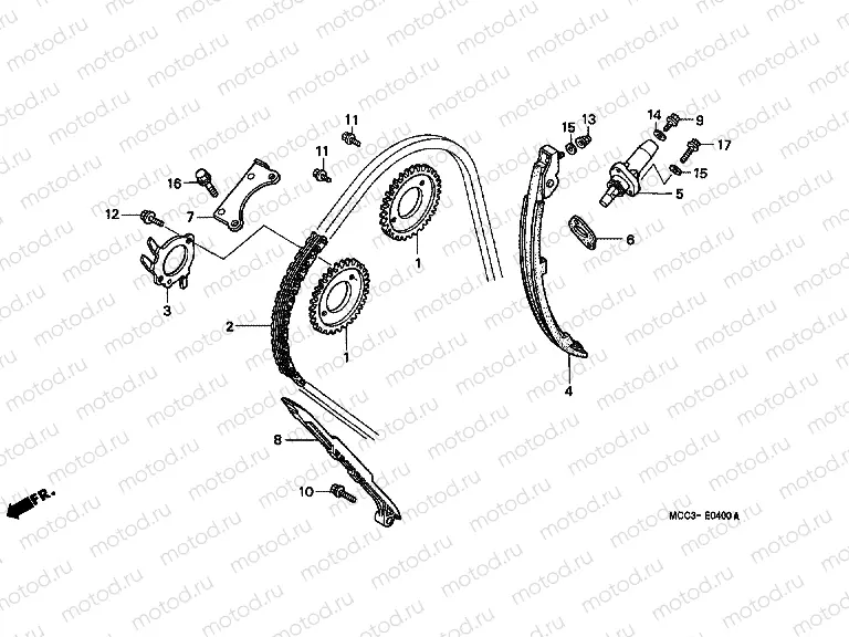 E-4 TIMING CHAIN ​​/ TENSIONER