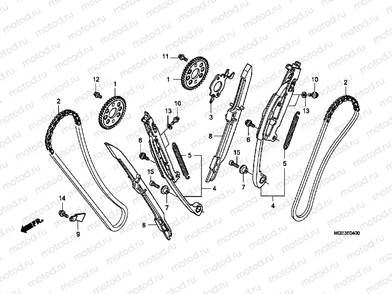 E-4 TIMING CHAIN ​​/ TENSIONER