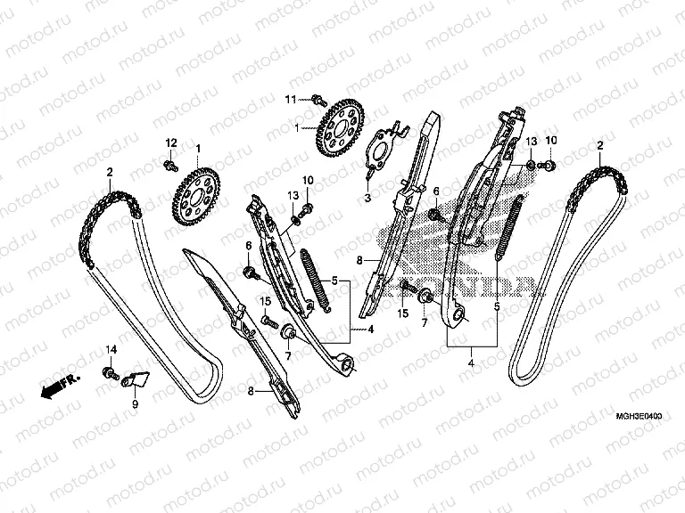E-4 TIMING CHAIN ​​/ TENSIONER