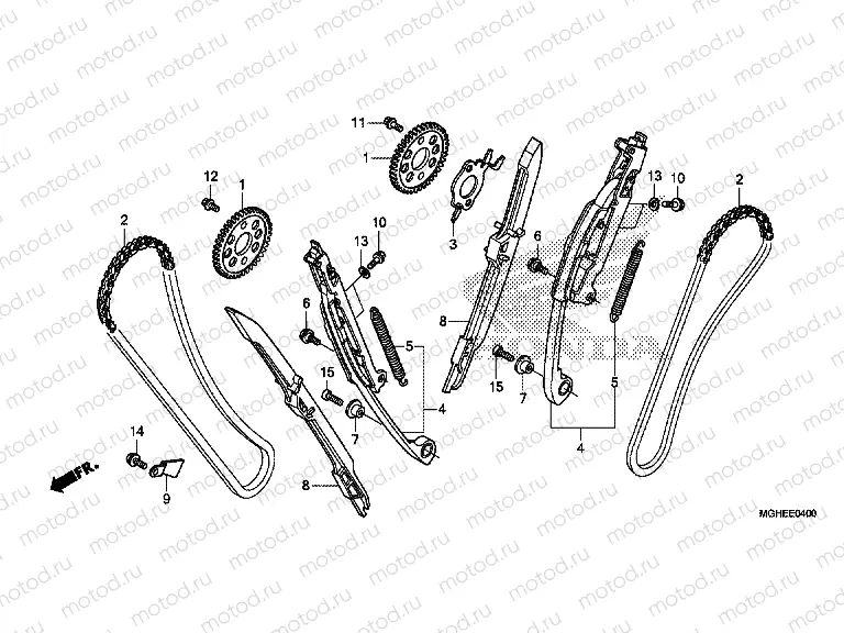 E-4 TIMING CHAIN ​​/ TENSIONER