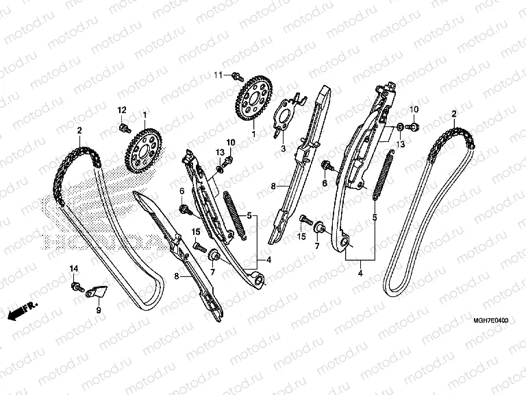 E-4 TIMING CHAIN ​​/ TENSIONER