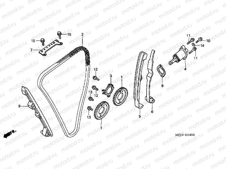 E-4 TIMING CHAIN ​​/ TENSIONER