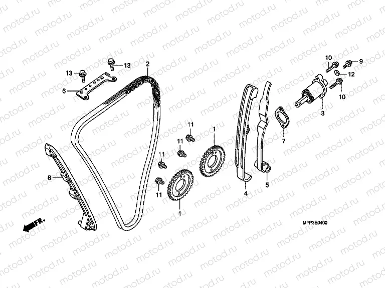 E-4 TIMING CHAIN ​​/ TENSIONER