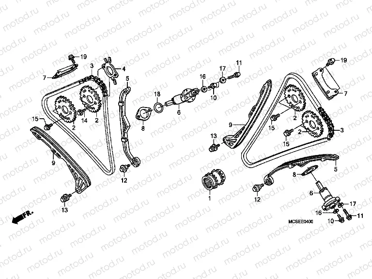 E-4 TIMING CHAIN ​​/ TENSIONER