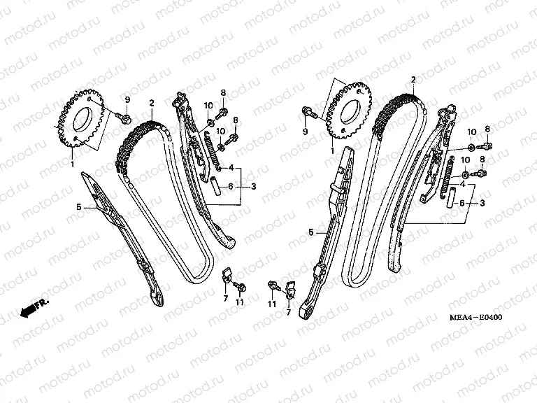 E-4 TIMING CHAIN ​​/ TENSIONER