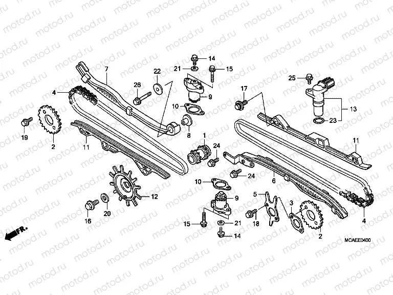 E-4 TIMING CHAIN ​​/ TENSIONER
