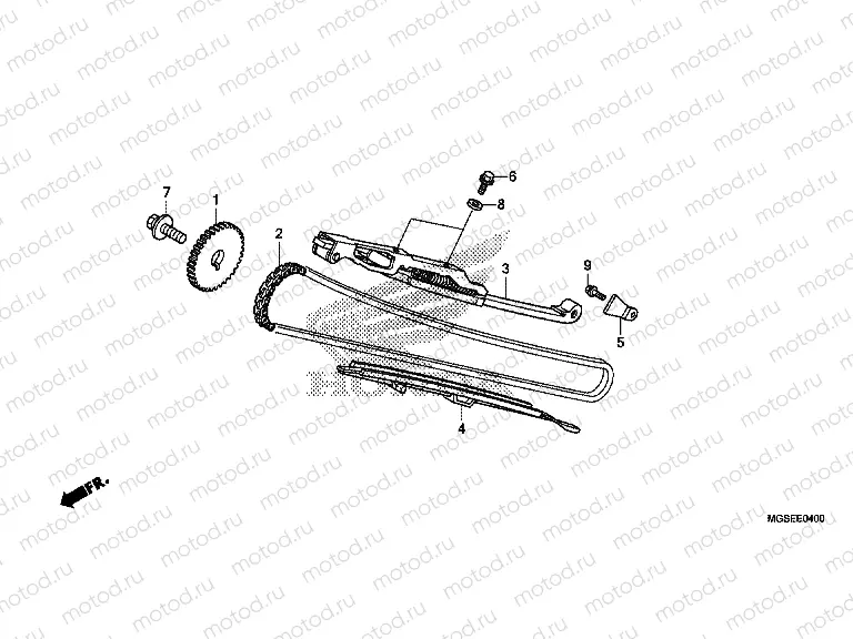 E-4 TIMING CHAIN ​​/ TENSIONER