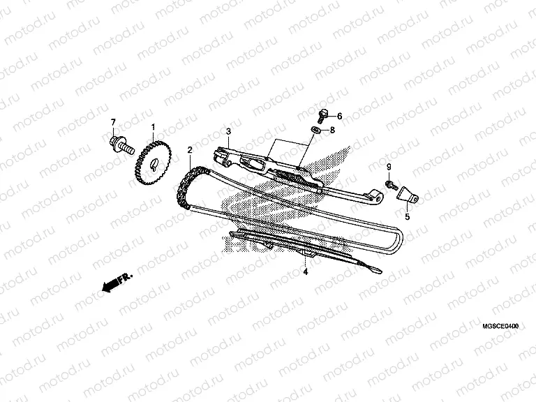 E-4 TIMING CHAIN ​​/ TENSIONER