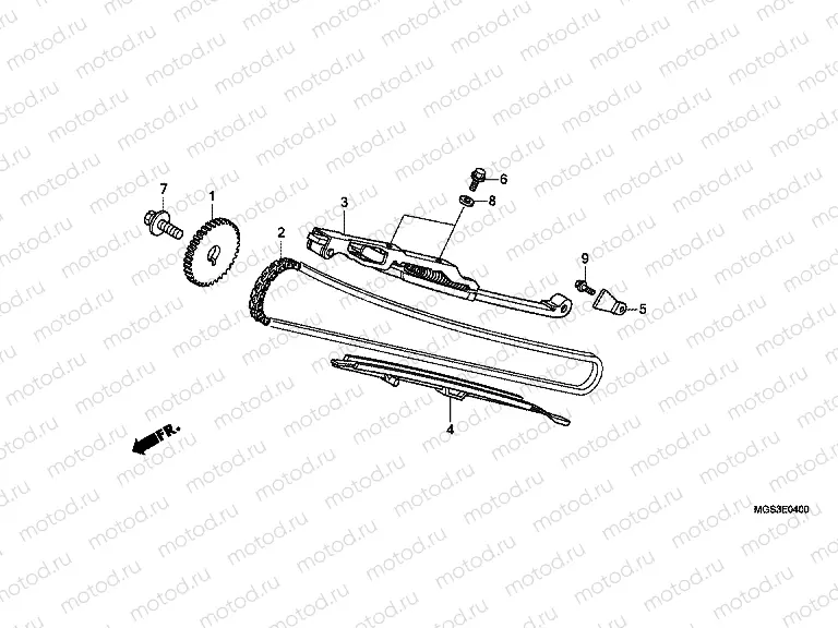 E-4 TIMING CHAIN ​​/ TENSIONER