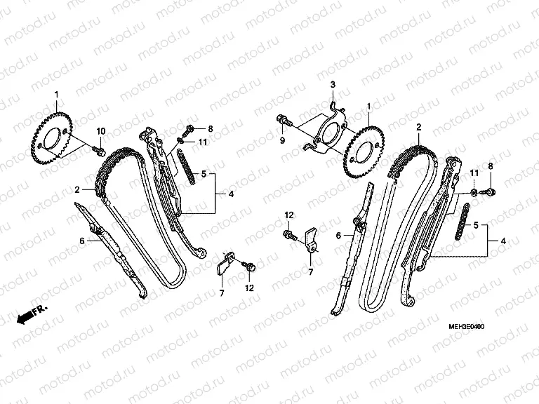 E-4 TIMING CHAIN ​​/ TENSIONER