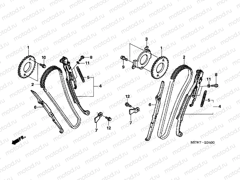 E-4 TIMING CHAIN ​​/ TENSIONER