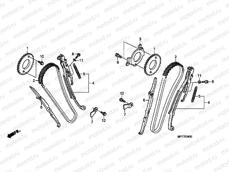 E-4 TIMING CHAIN ​​/ TENSIONER