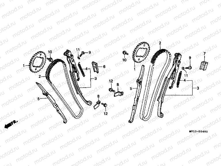 E-4 TIMING CHAIN ​​/ TENSIONER