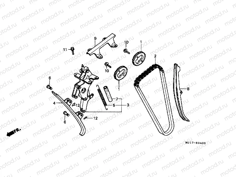 E-4 TIMING CHAIN ​​/ TENSIONER