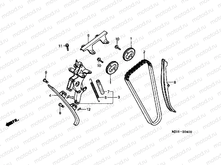 E-4 TIMING CHAIN ​​/ TENSIONER