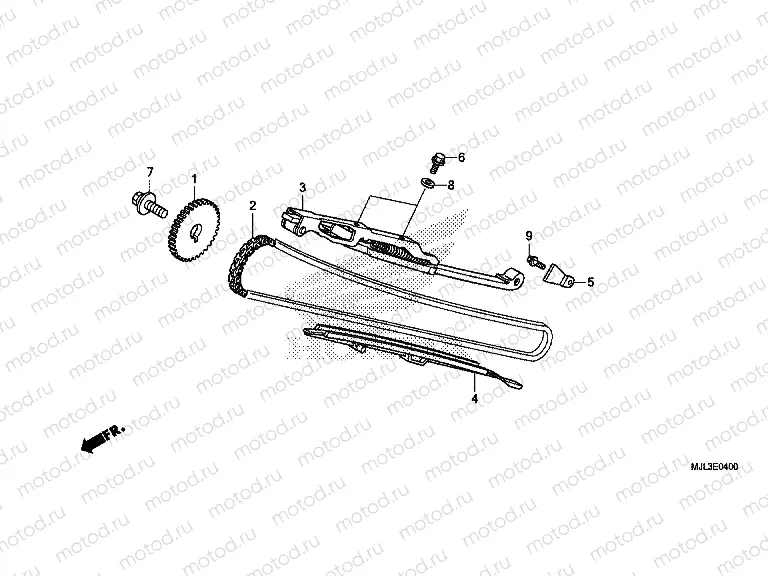 E-4 TIMING CHAIN ​​/ TENSIONER