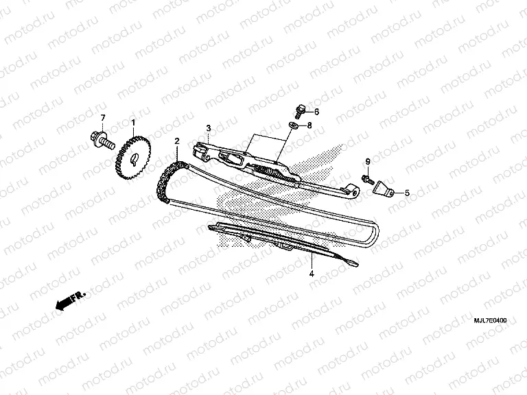 E-4 TIMING CHAIN ​​/ TENSIONER
