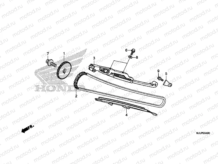 E-4 TIMING CHAIN ​​/ TENSIONER