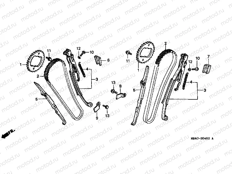 E-4 TIMING CHAIN ​​/ TENSIONER