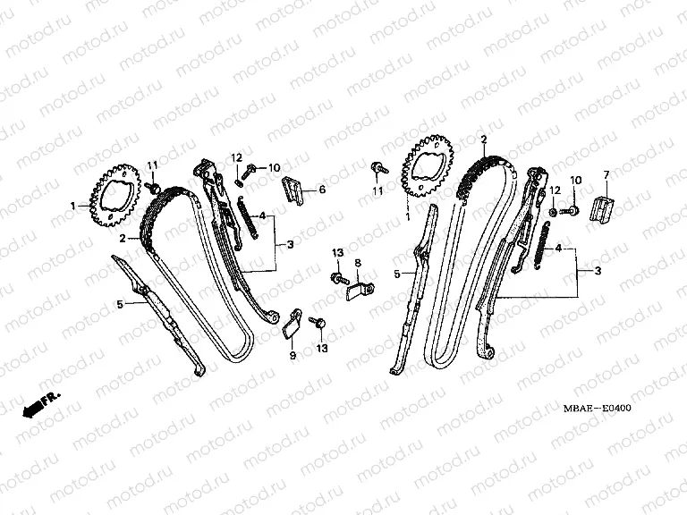 E-4 TIMING CHAIN ​​/ TENSIONER
