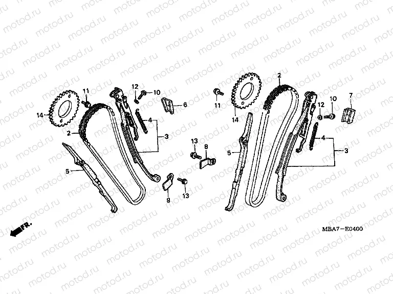 E-4 TIMING CHAIN ​​/ TENSIONER