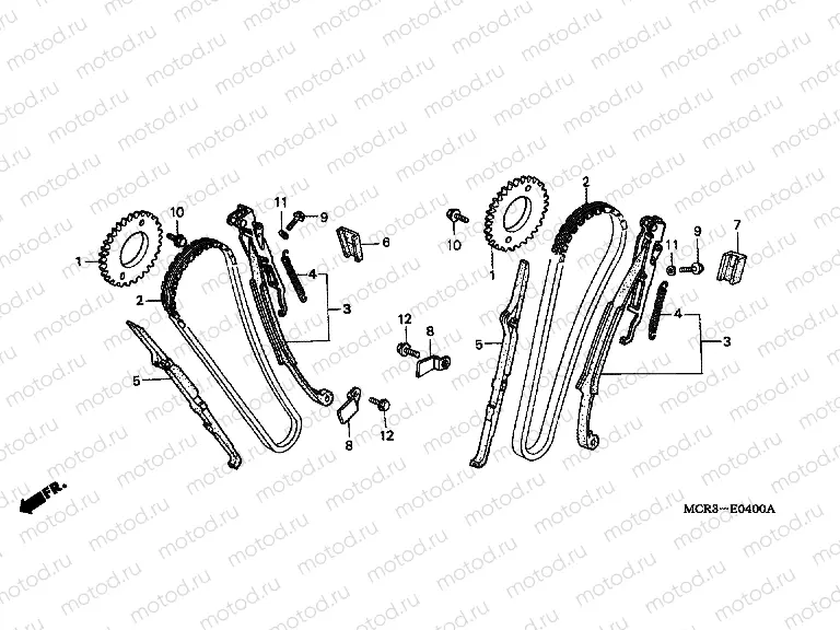E-4 TIMING CHAIN ​​/ TENSIONER