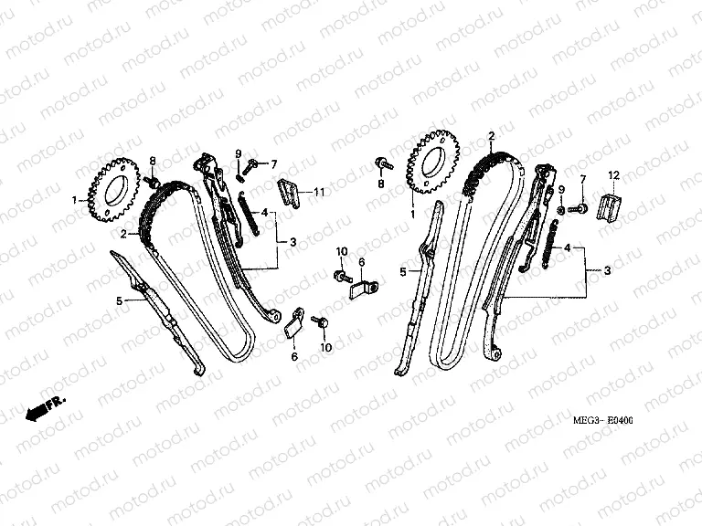 E-4 TIMING CHAIN ​​/ TENSIONER