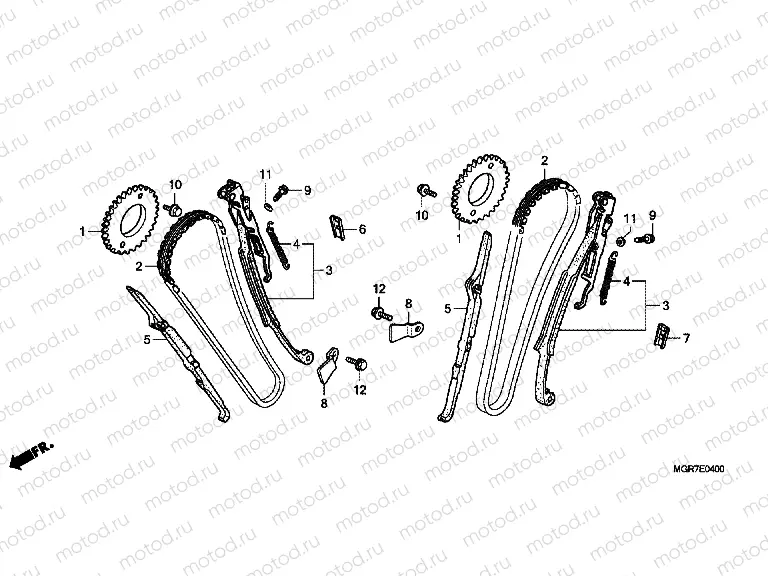 E-4 TIMING CHAIN ​​/ TENSIONER