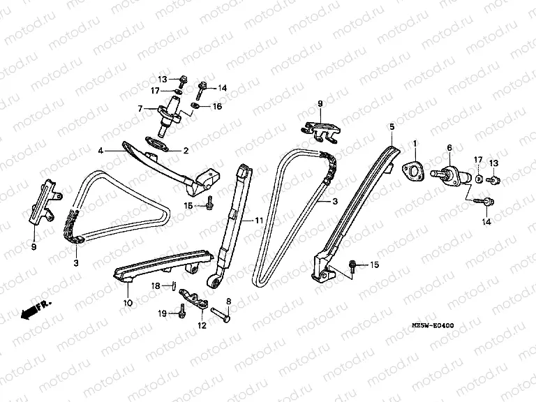 E-4 TIMING CHAIN ​​/ TENSIONER