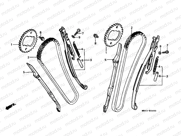 E-4 TIMING CHAIN ​​/ TENSIONER
