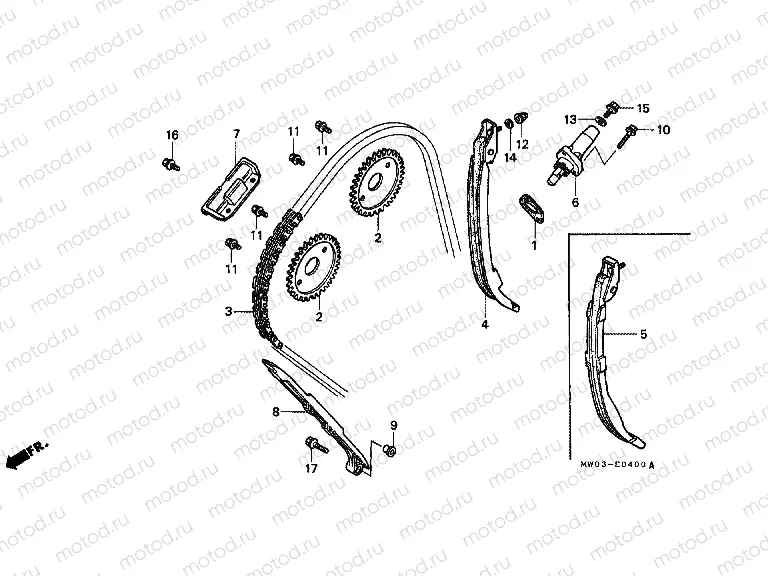 E-4 TIMING CHAIN ​​/ TENSIONER