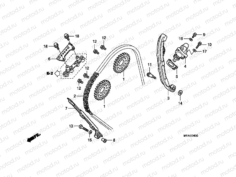 E-4 TIMING CHAIN ​​/ TENSIONER