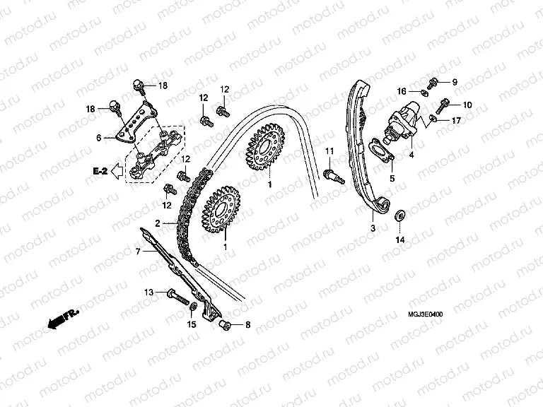 E-4 TIMING CHAIN ​​/ TENSIONER